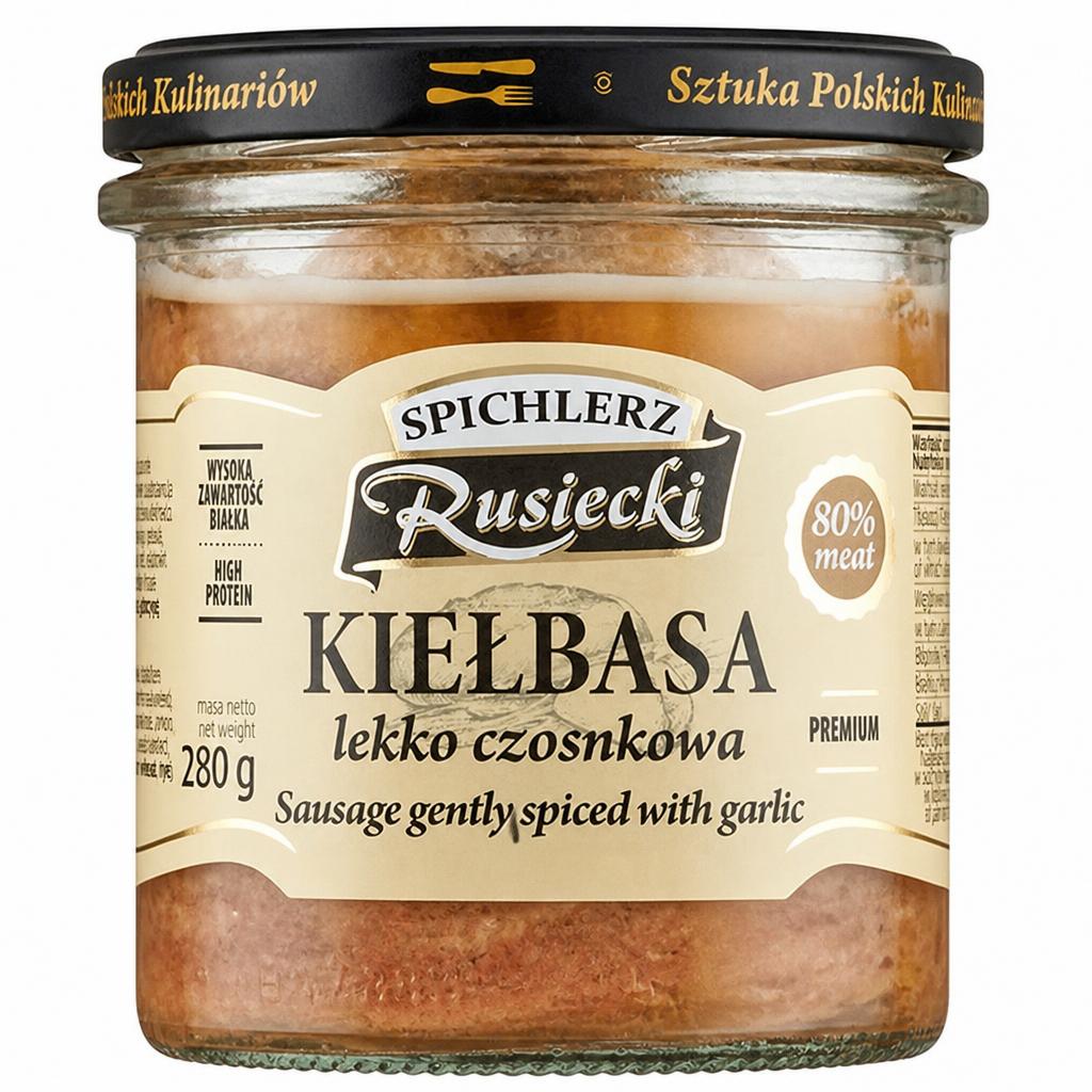 Spichlerzl Rusiecki Premium Sausage Gently Spiced with Garlic 280g