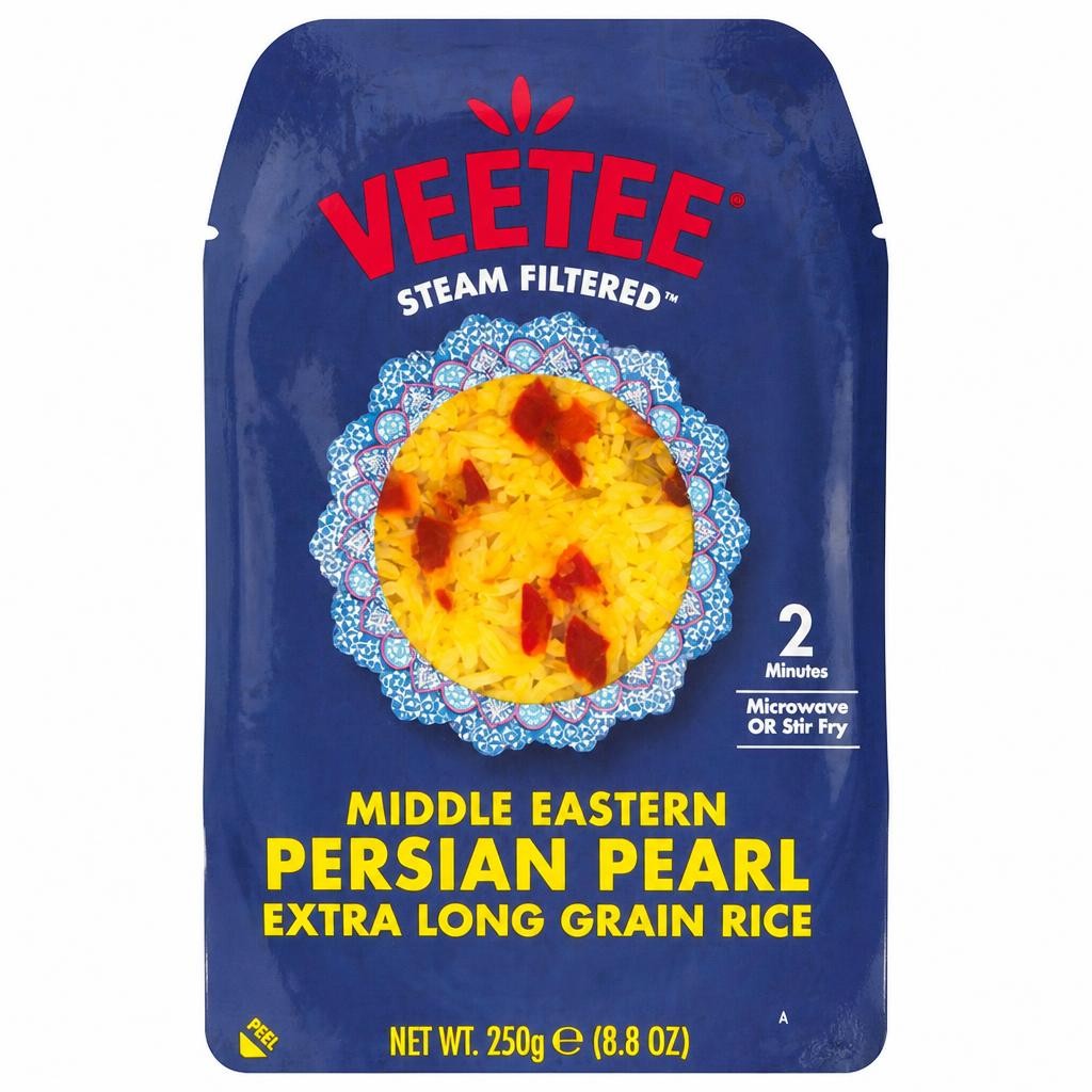 Veetee Middle Eastern Persian Pearl Extra Long Grain Rice 250g