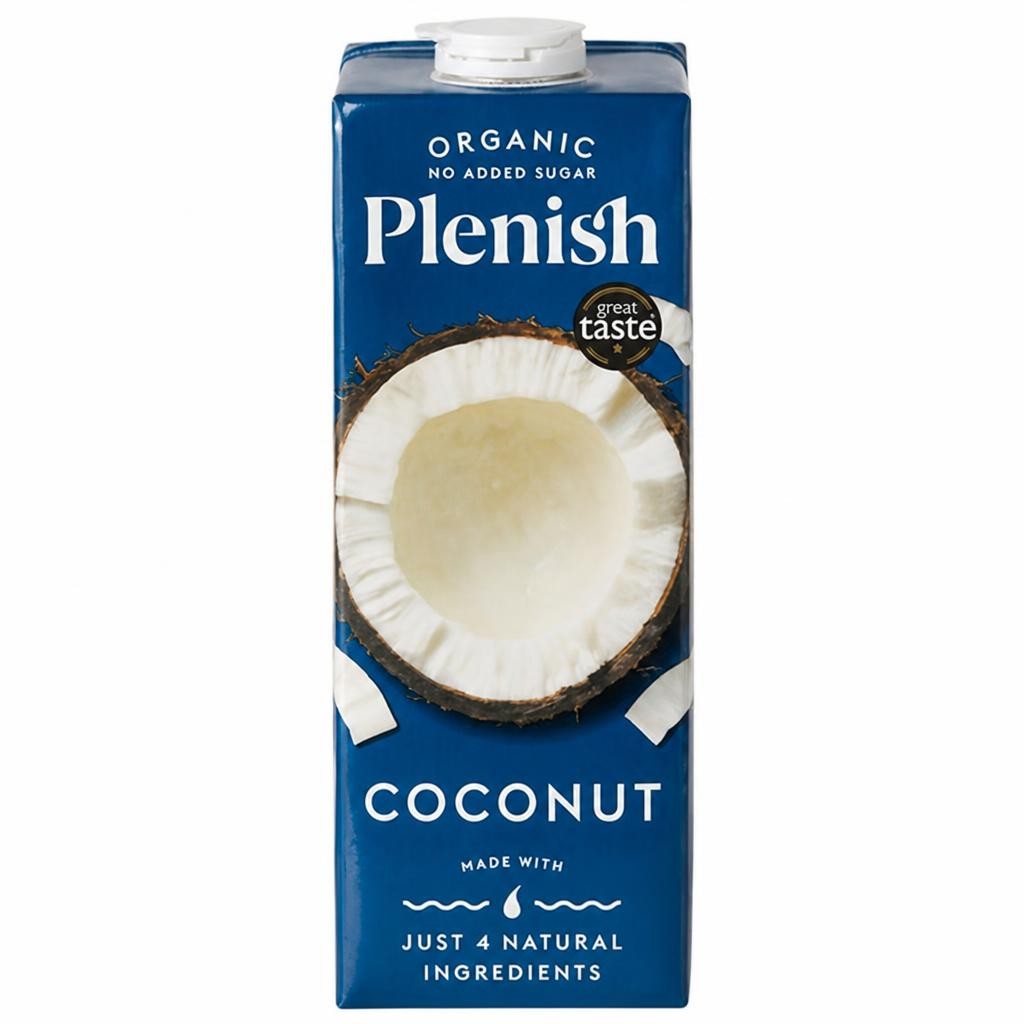 Plenish 1L Long Life Dairy Free Organic Coconut Drink