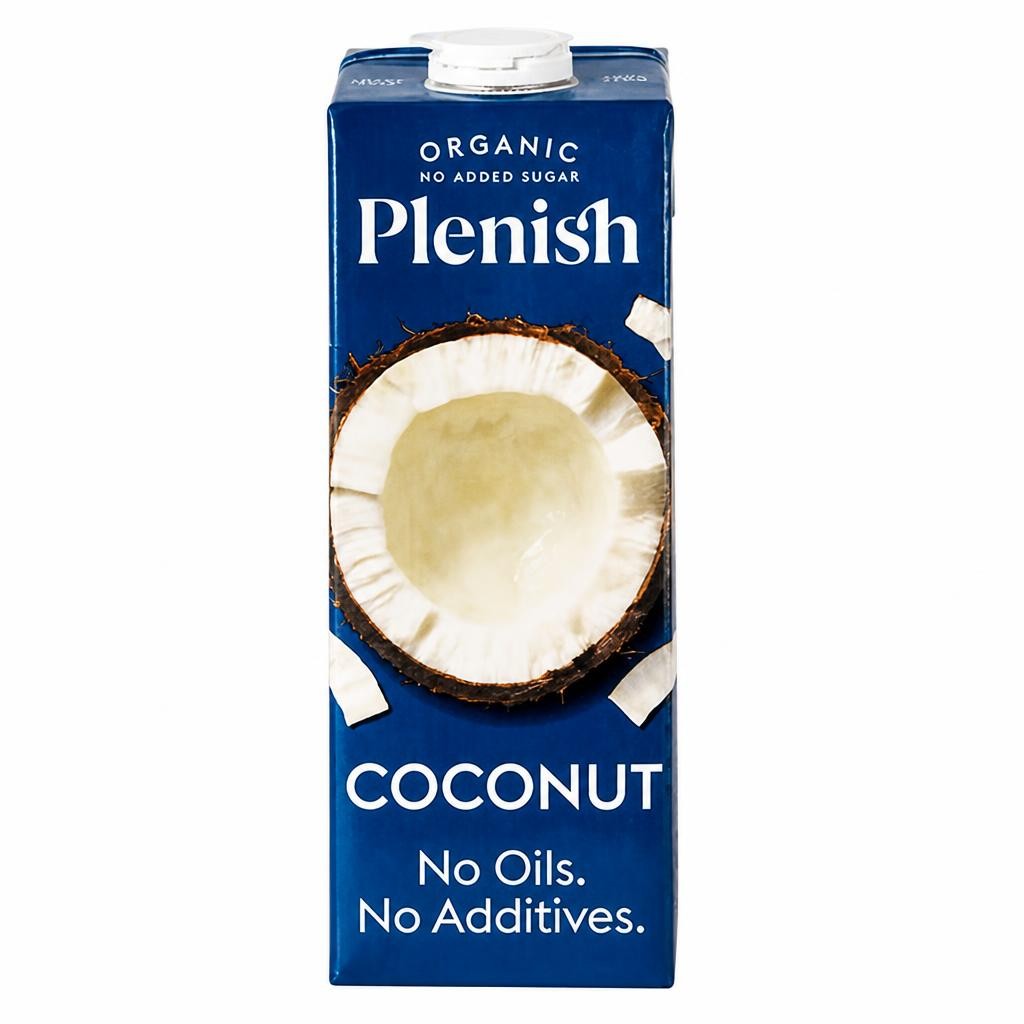 Plenish 1L Long Life Dairy Free Organic Coconut Drink