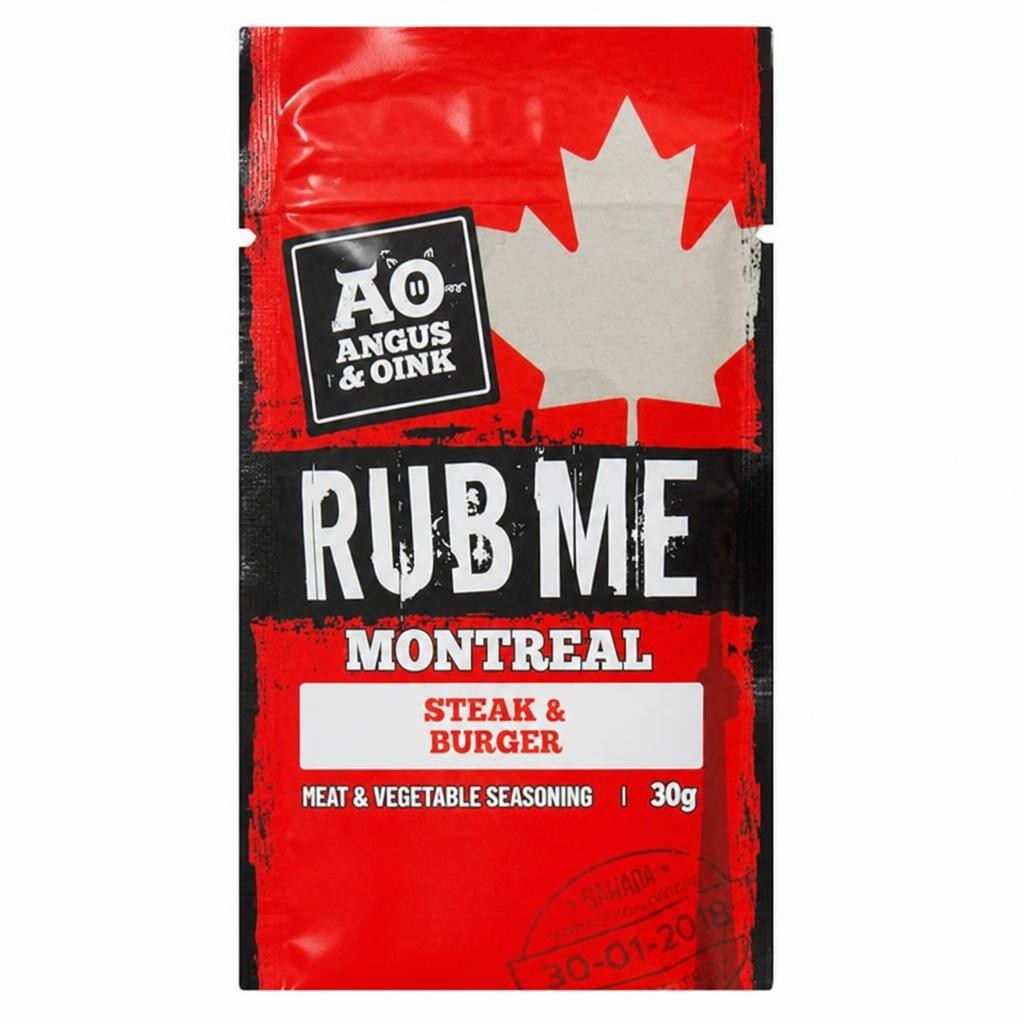 Angus & Oink Rub Me Montreal Steak & Burger Meat & Vegetable Seasoning 30g