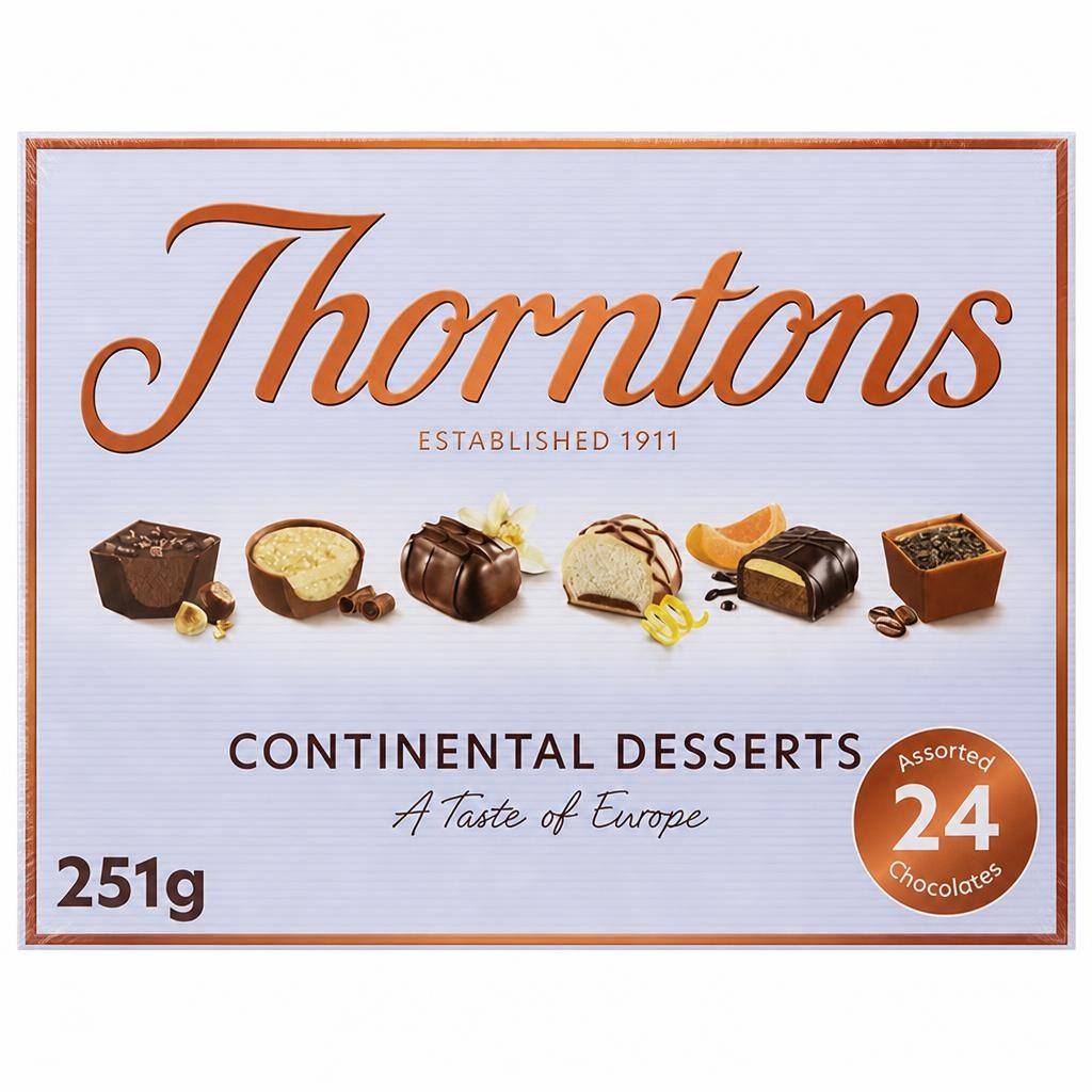 Thorntons Continental Famous Desserts Box, Limited Edition 259g