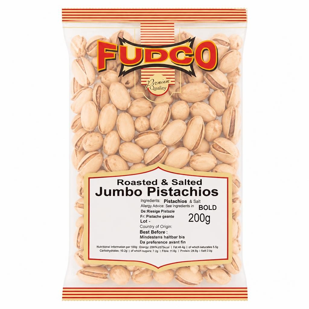 Fudco Roasted & Salted Jumbo Pistachios 200g