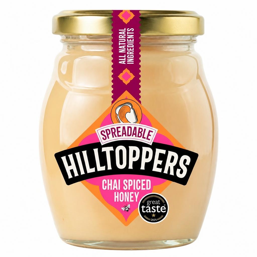 Hilltoppers Spreadable Chai Spiced Honey 225g