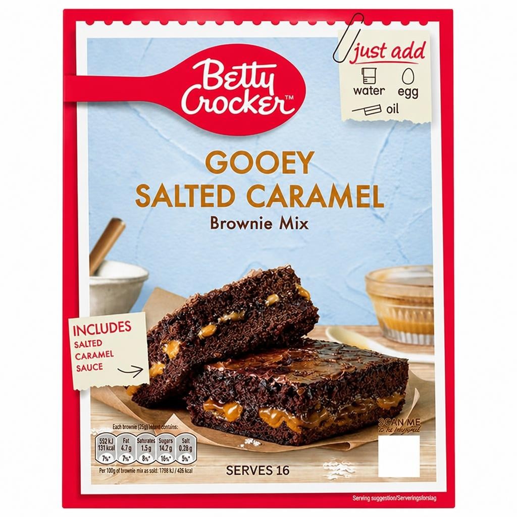 Betty Crocker Gooey Salted Caramel Brownie Mix 430g