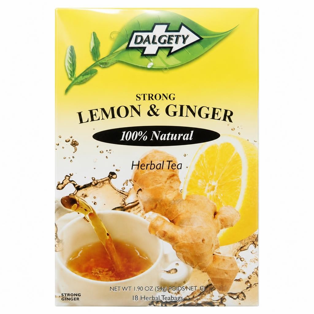 Dalgety Strong Lemon & Ginger Herbal Teabags x18 54g