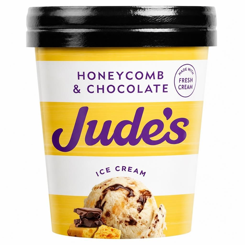 Jude's Honeycomb & Chocolate Ice Cream 460ml