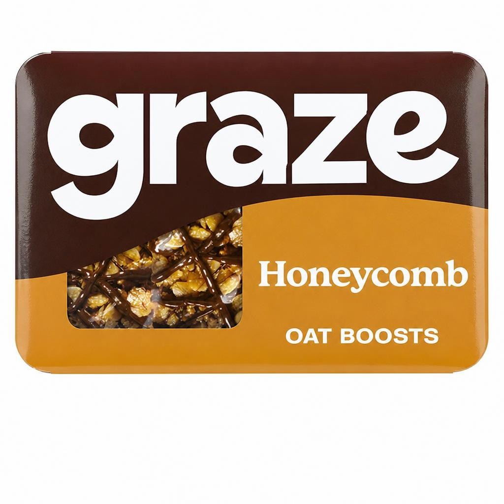 Graze Snack Box Oat Boosts Honeycomb Flapjack 50g