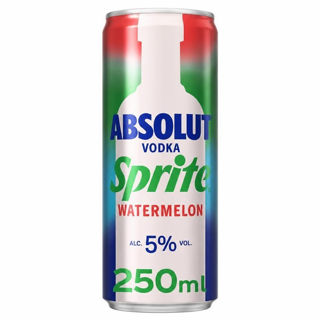 Absolut Vodka & Sprite Watermelon Can 250ml