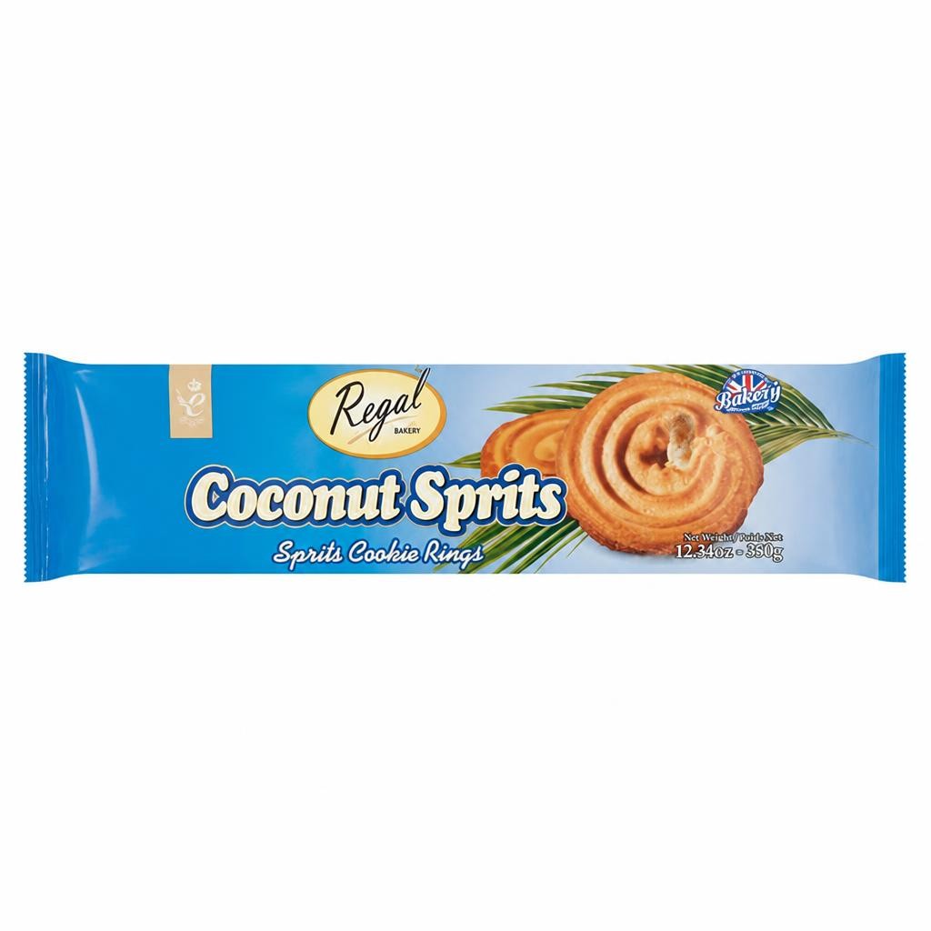 Regal Bakery Coconut Sprits Cookie Rings 350g