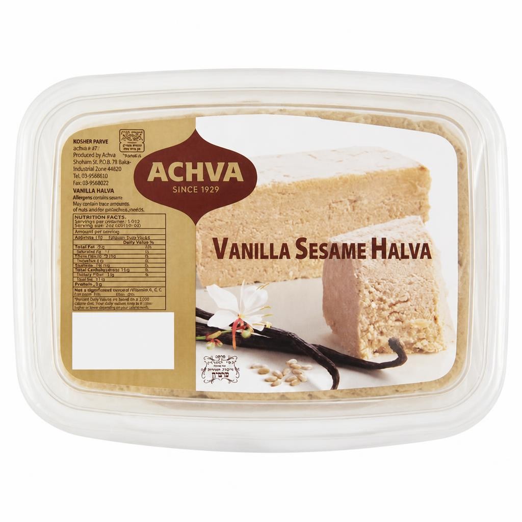 Achva Vanilla Sesame Halva 454g (p)