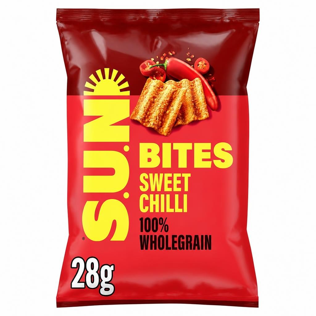 Sunbites Sun Ripened Sweet Chilli Snacks Grab Bag Crisps 28g