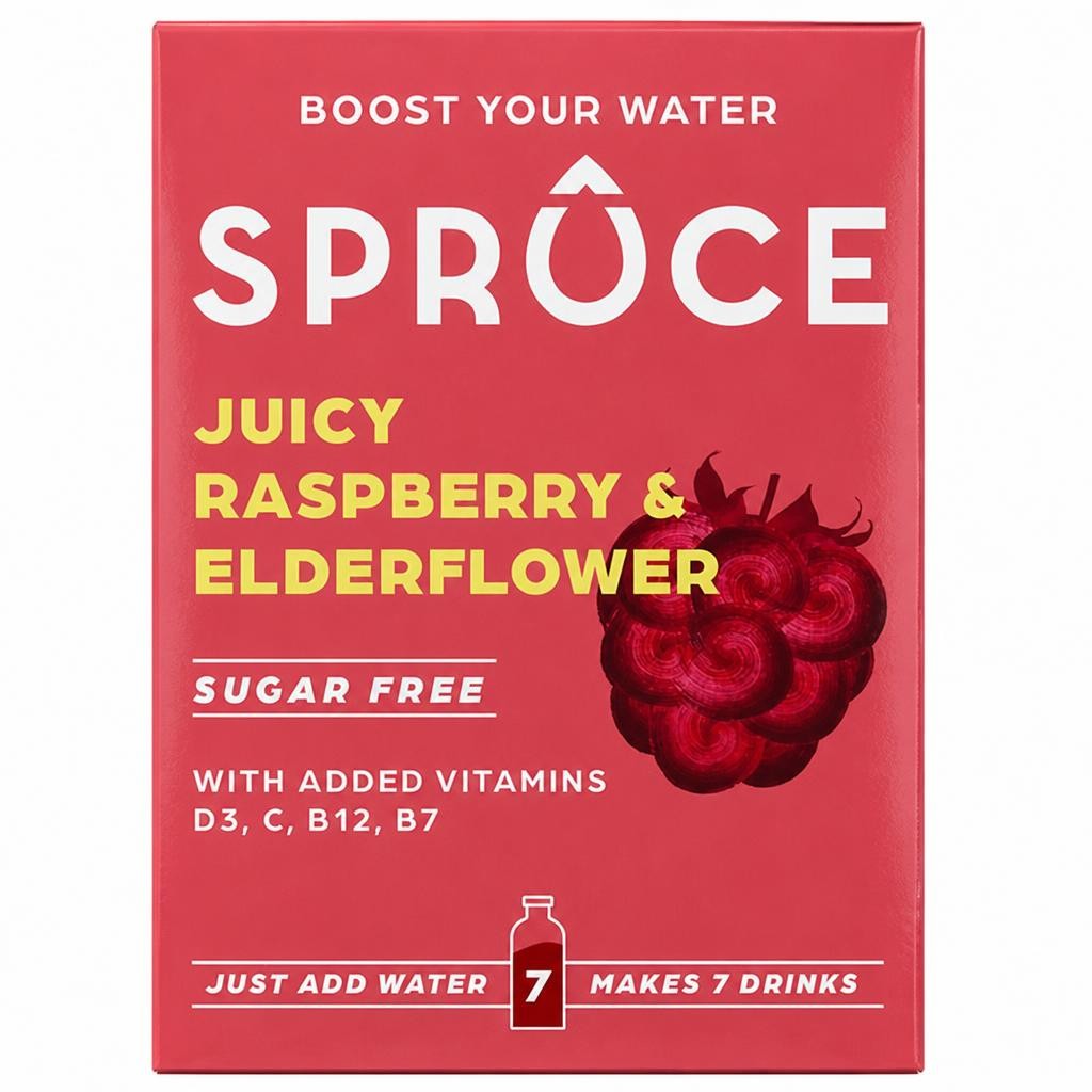Spruce Raspberry & Elderflower Hydration 12g