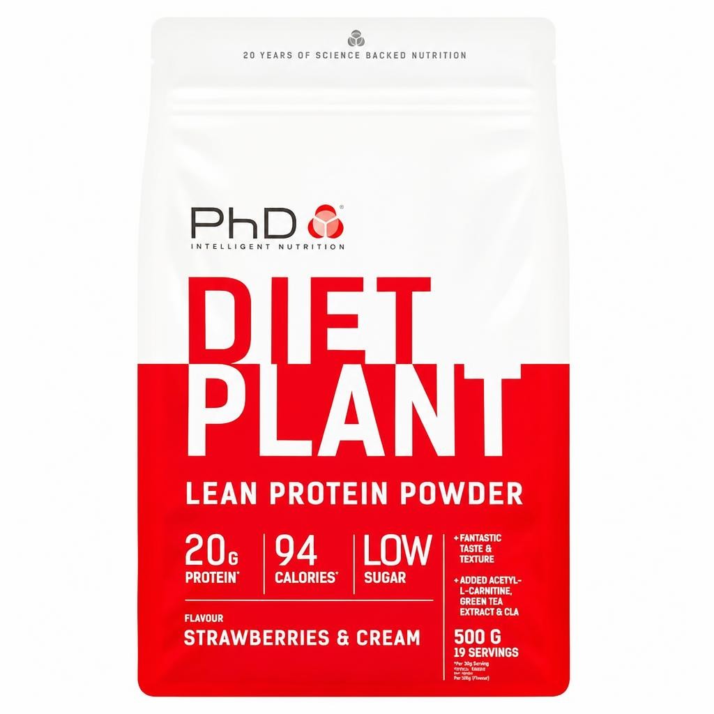 PhD Strawberries & Cream Diet Plant Protein Powder 500g