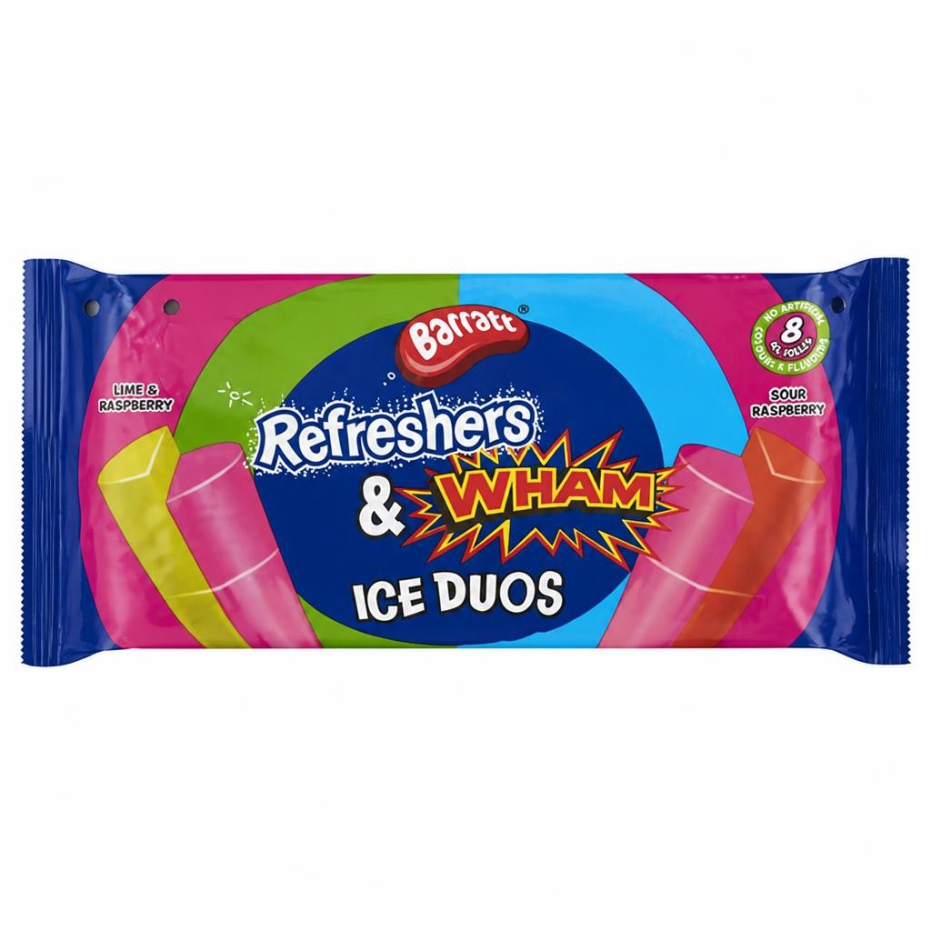 Barratt Refreshers & Wham Ice Duos 8 x 80ml