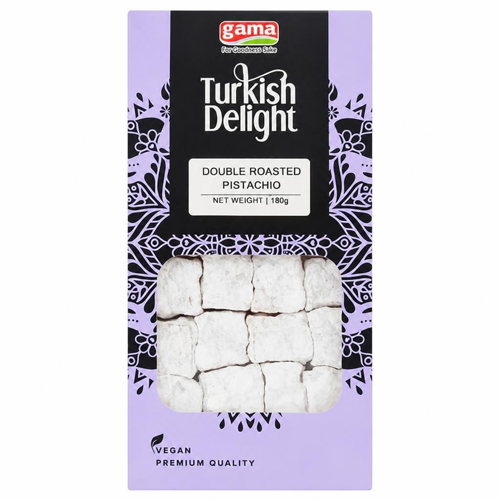 Gama Double Roasted Pistachio Turkish Delight 180g