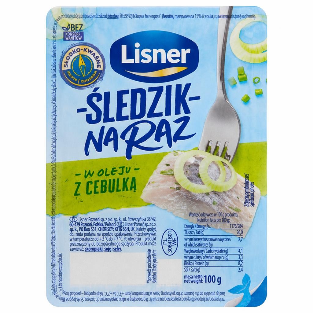 Lisner Herrings Snack with Onion 100g