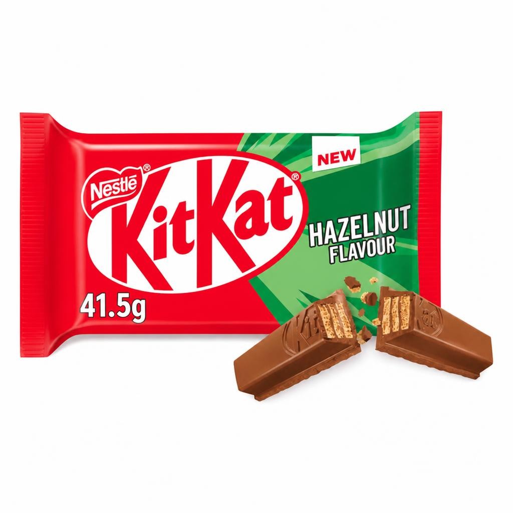 KitKat 4 Finger Hazelnut Chocolate Bar 41.5g