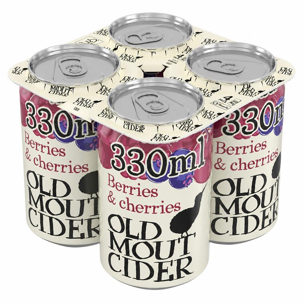 Old Mout Cider Berries & Cherries Can 4x330ml