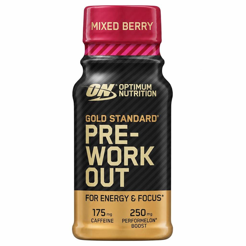 Optimum Nutrition Gold Standard Pre Workout Energy Shot Mixed Berry Flavour single serve 60ml