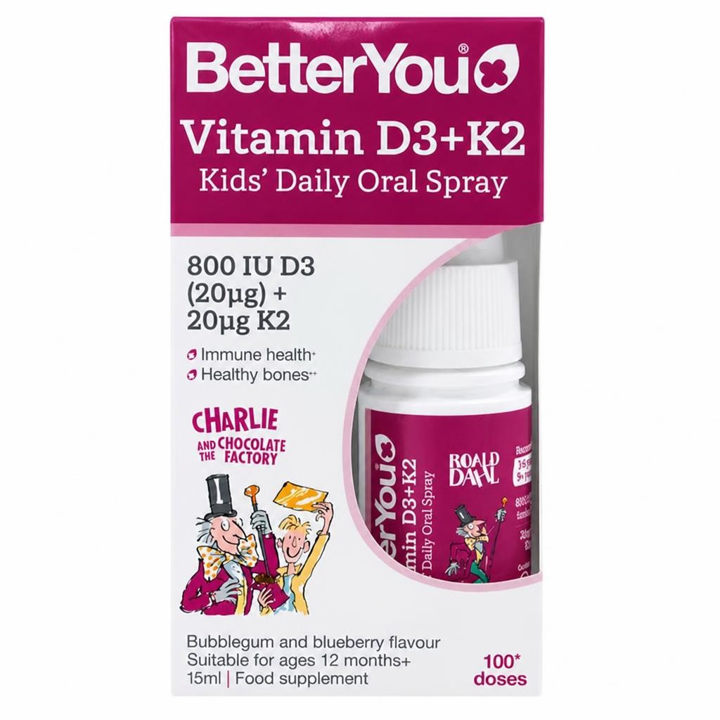 BetterYou Vitamin D3000 + K2 Daily Oral Spray 12ml