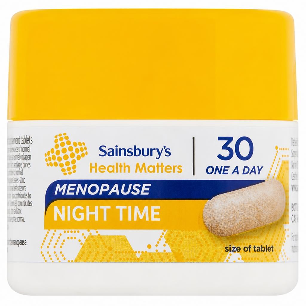 Sainsbury's Health Matters Menopause Night Time One a Day Tablet x30