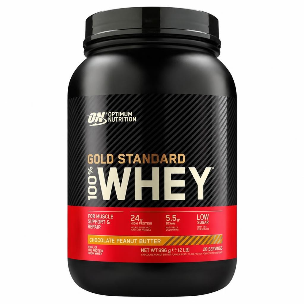 Optimum Nutrition Gold Standard Whey Protein Powder Chocolate Peanut Butter Flavour 28 Servings 896g