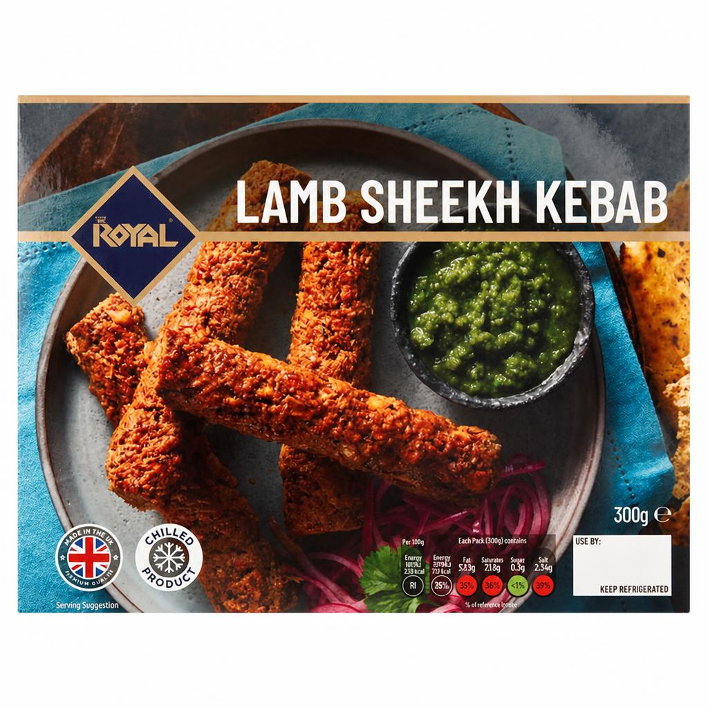 Royal Lamb Sheekh Kebab 300g