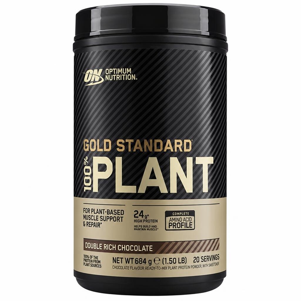 Optimum Nutrition Gold Standard 100% Plant Protein Powder Double Rich Chocolate Flavour 20 servings 684g