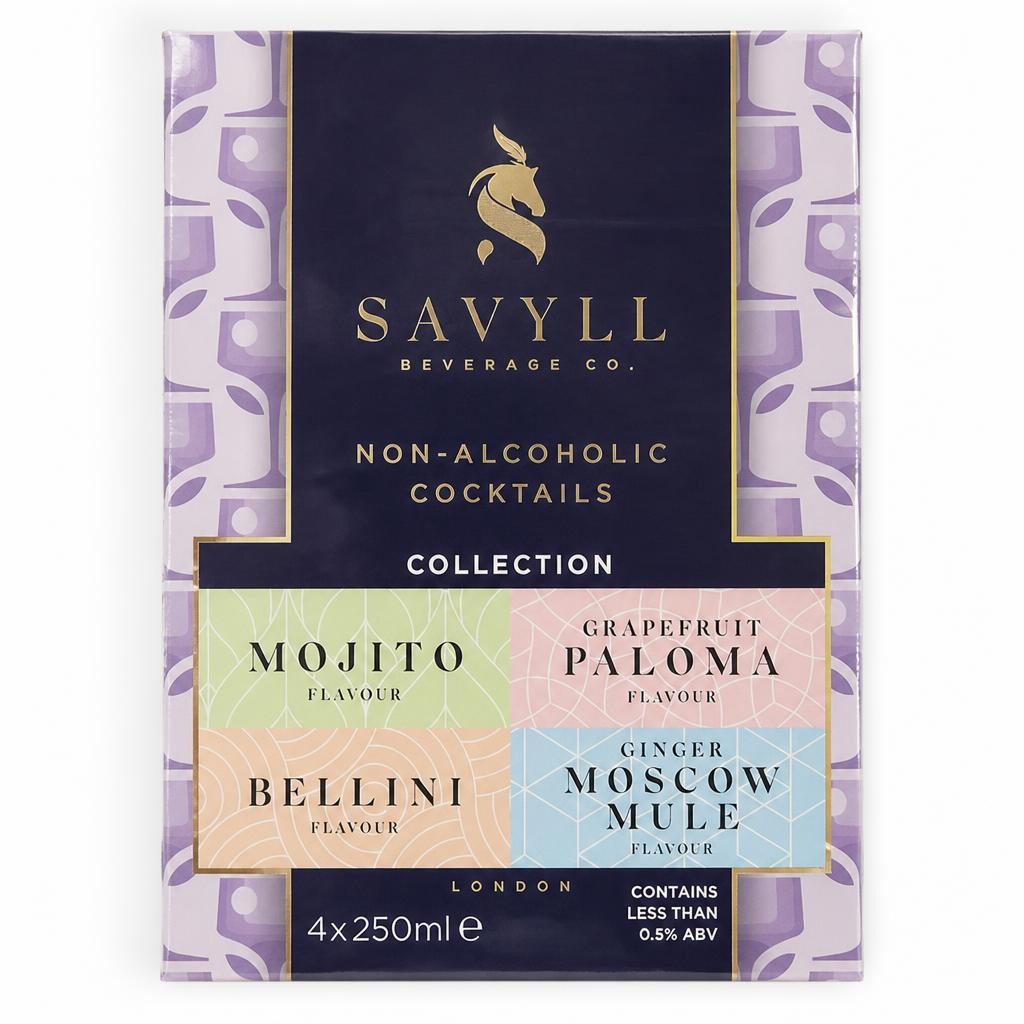 Savyll Beverage Co. 0.45% Alcohol Free Cocktails 4 x 25cl