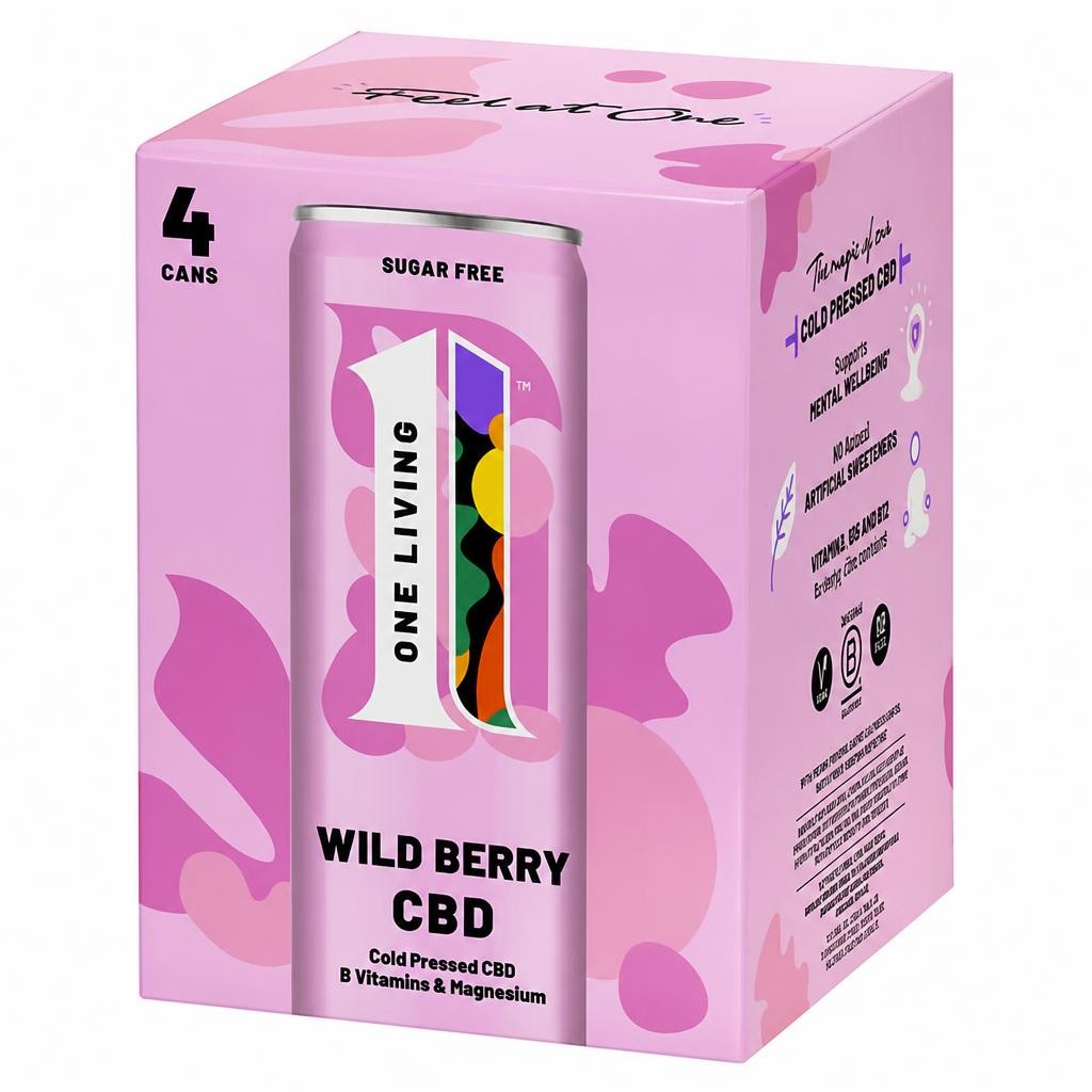 One Living Wild Berry CBD 4x250ml