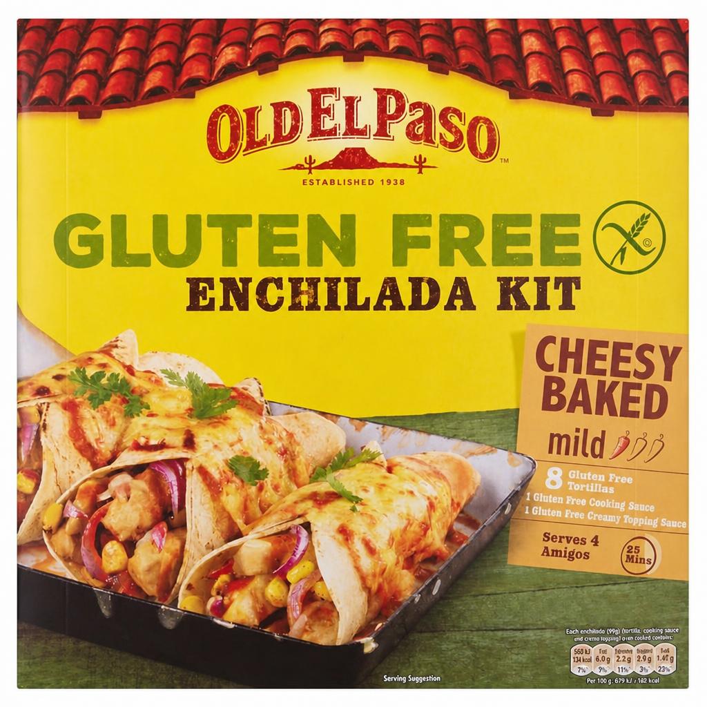 Old El Paso Gluten Free Enchilada Kit Cheesy Baked 518g