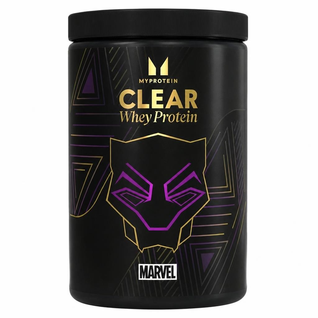 Myprotein Marvel Clear Whey Protein Black Panther Blue Raspberry 10 Servings