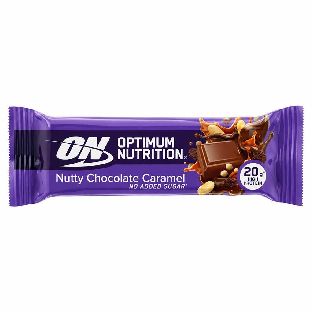 Optimum Nutrition Protein Bar Nutty Chocolate Caramel Flavoursingle serve70g