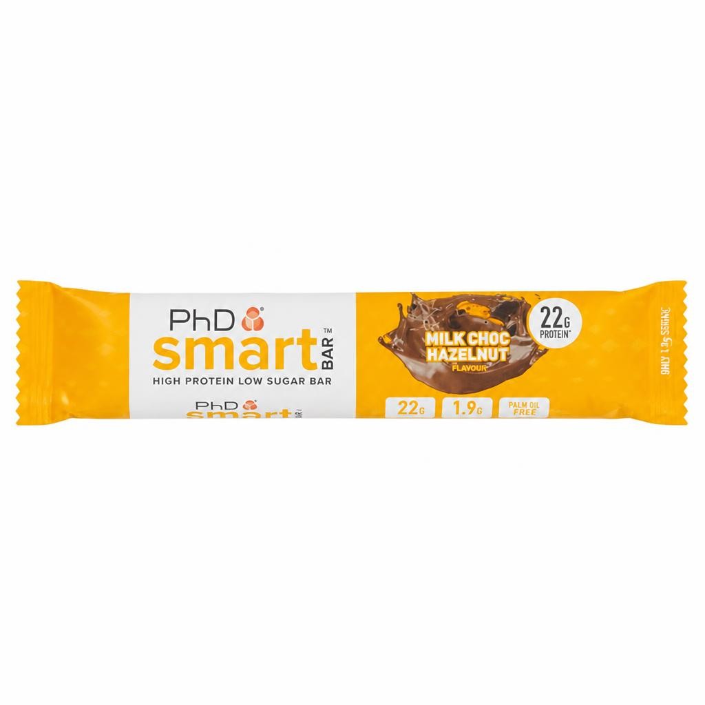 PhD Milk Choc Hazelnut Flavour Smart Bar 64g
