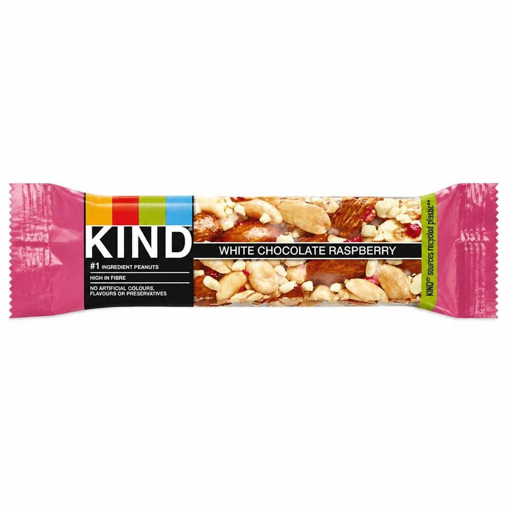 Kind 40g White Chocolate Raspberry Cereal Bar
