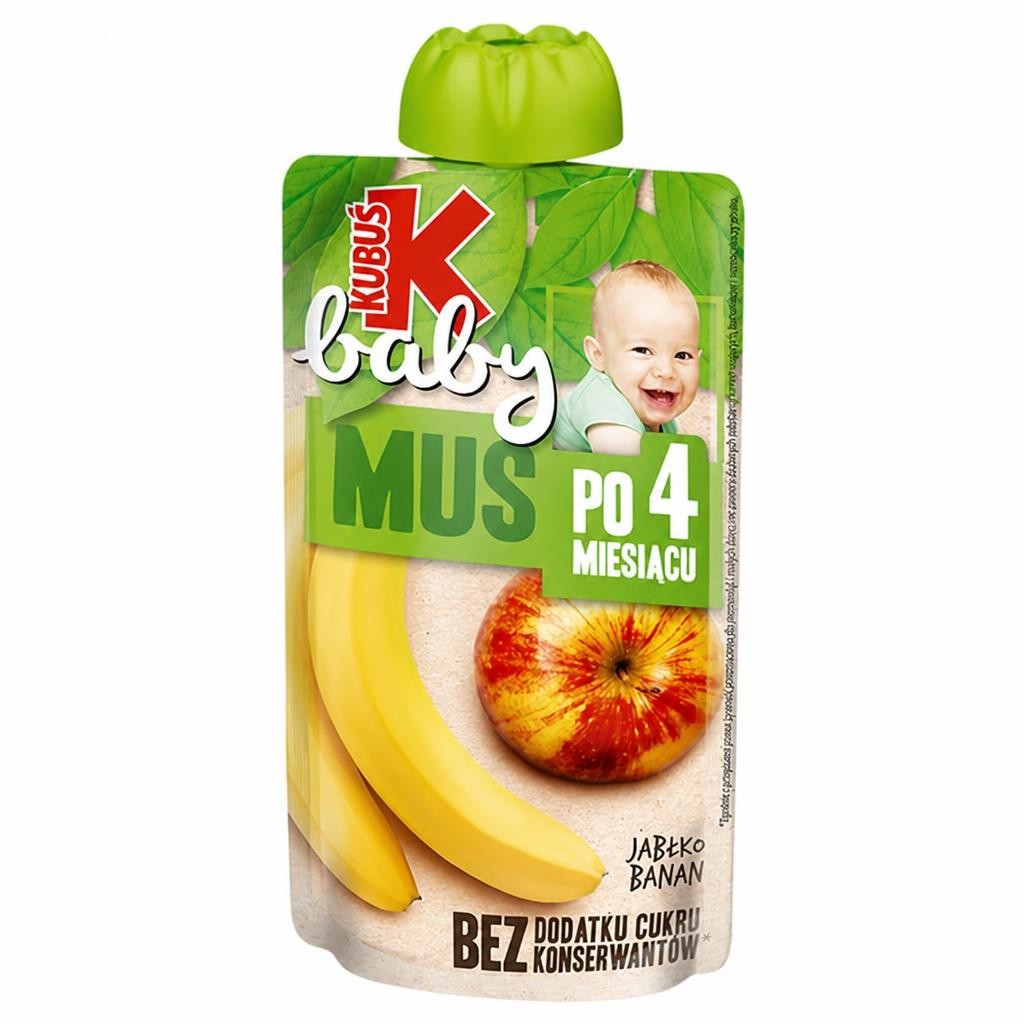 Kubu? Baby Apple Banana Mousse 100g