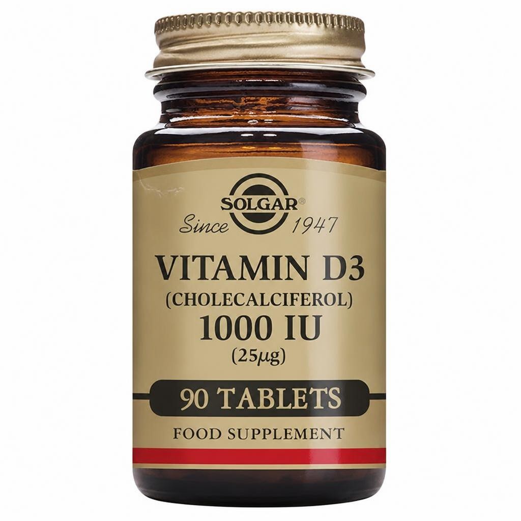 Solgar Vitamin D Cholecalciferol 1000 IU Tablets x90