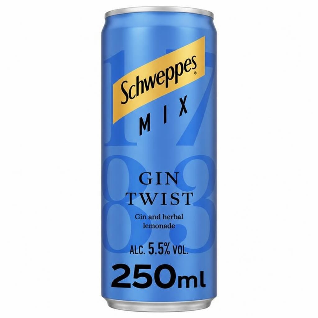 Schweppes Mix Gin Twist Cocktail Can 250ml