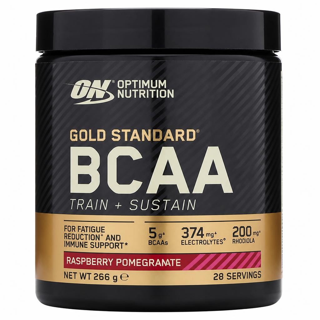Optimum Nutrition Gold Standard BCAA Train + Sustain Powder Raspberry Pomegranate Flavour 28 Servings 266g