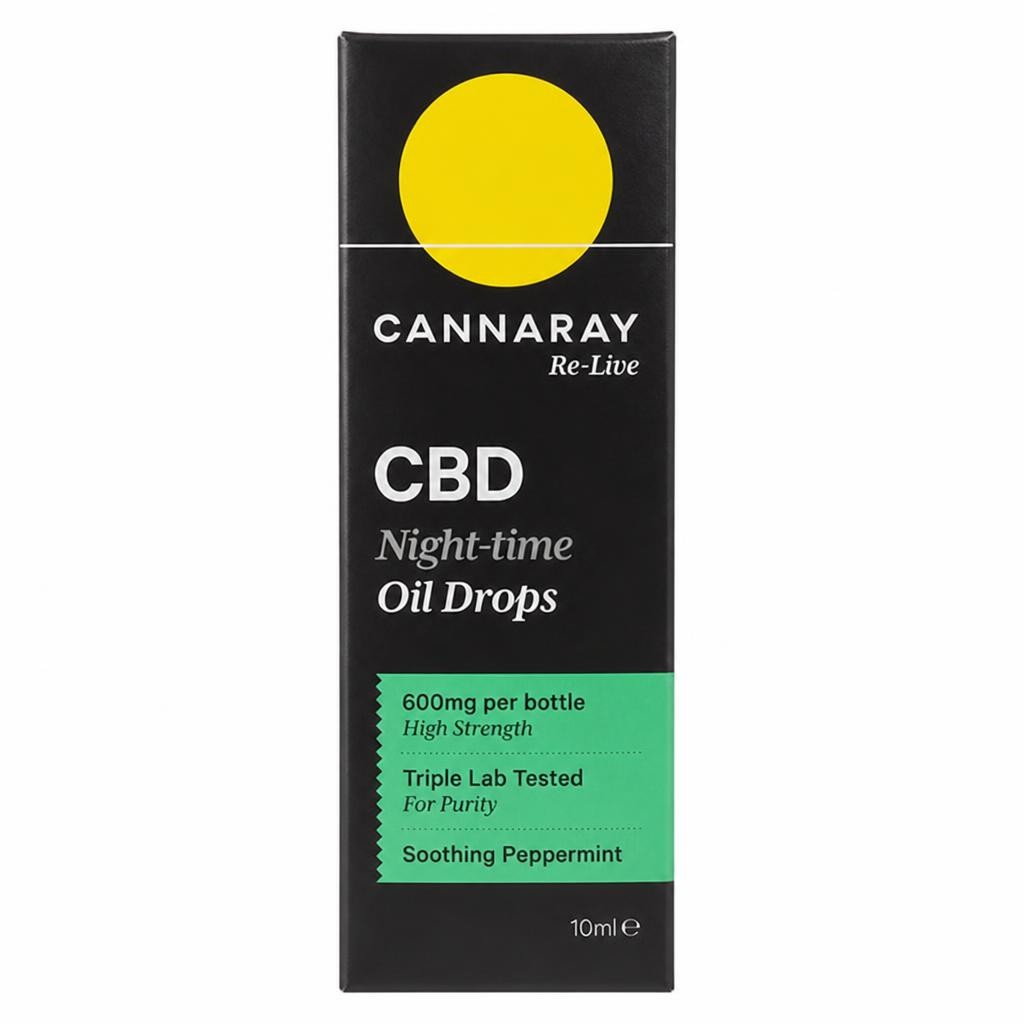 Cannaray Re Live CBD Night time Oil Drops 10ml