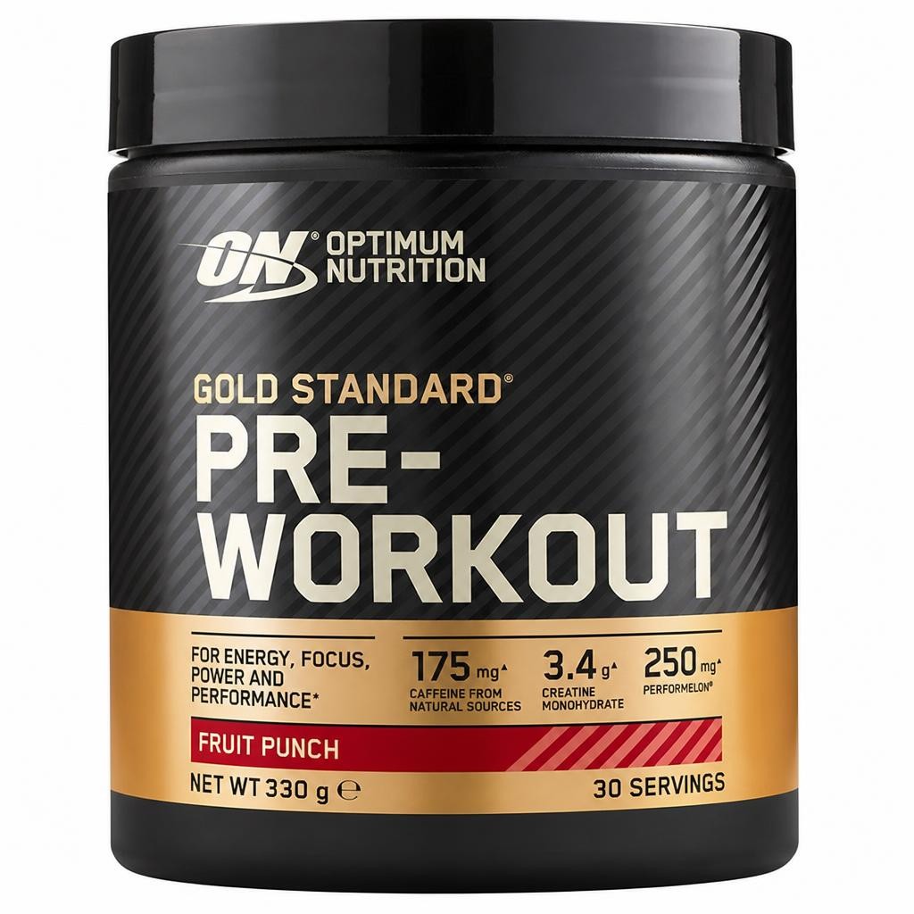 Optimum Nutrition Gold Standard Pre Workout Powder Fruit Punch Flavour 30 servings 330g