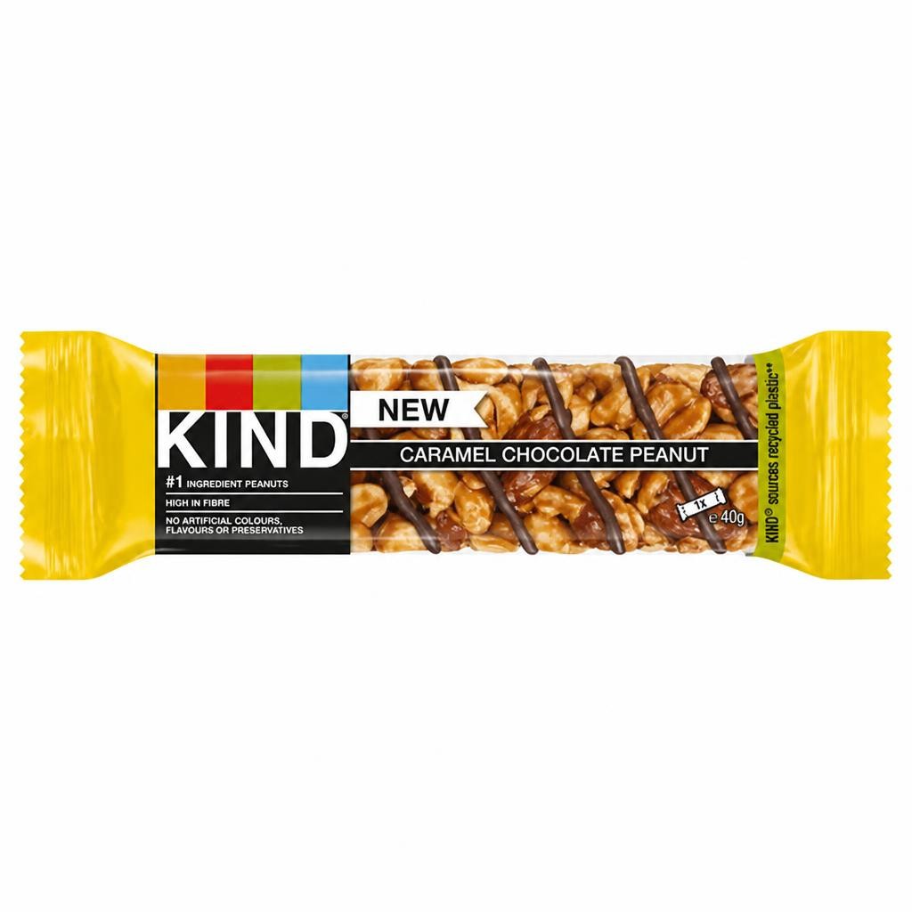 Kind 40g Caramel Chocolate Peanut Cereal Bar