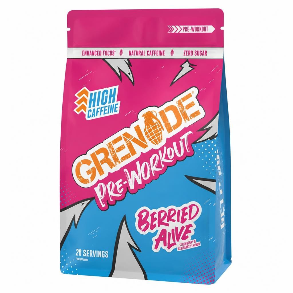 Grenade Pre Workout Berried Alive Strawberry & Blueberry Flavour 330g