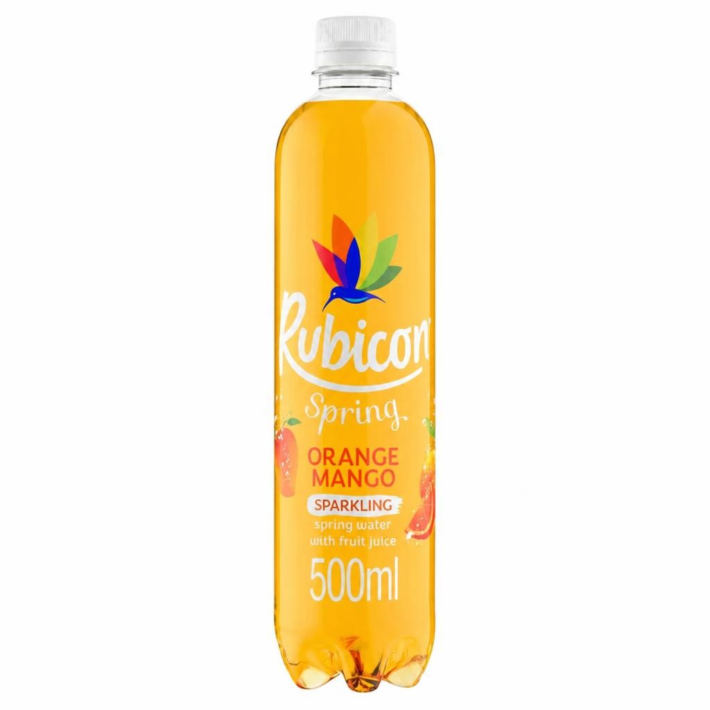 Rubicon Spring Orange Mango Flavoured Sparkling Spring Water 500ml