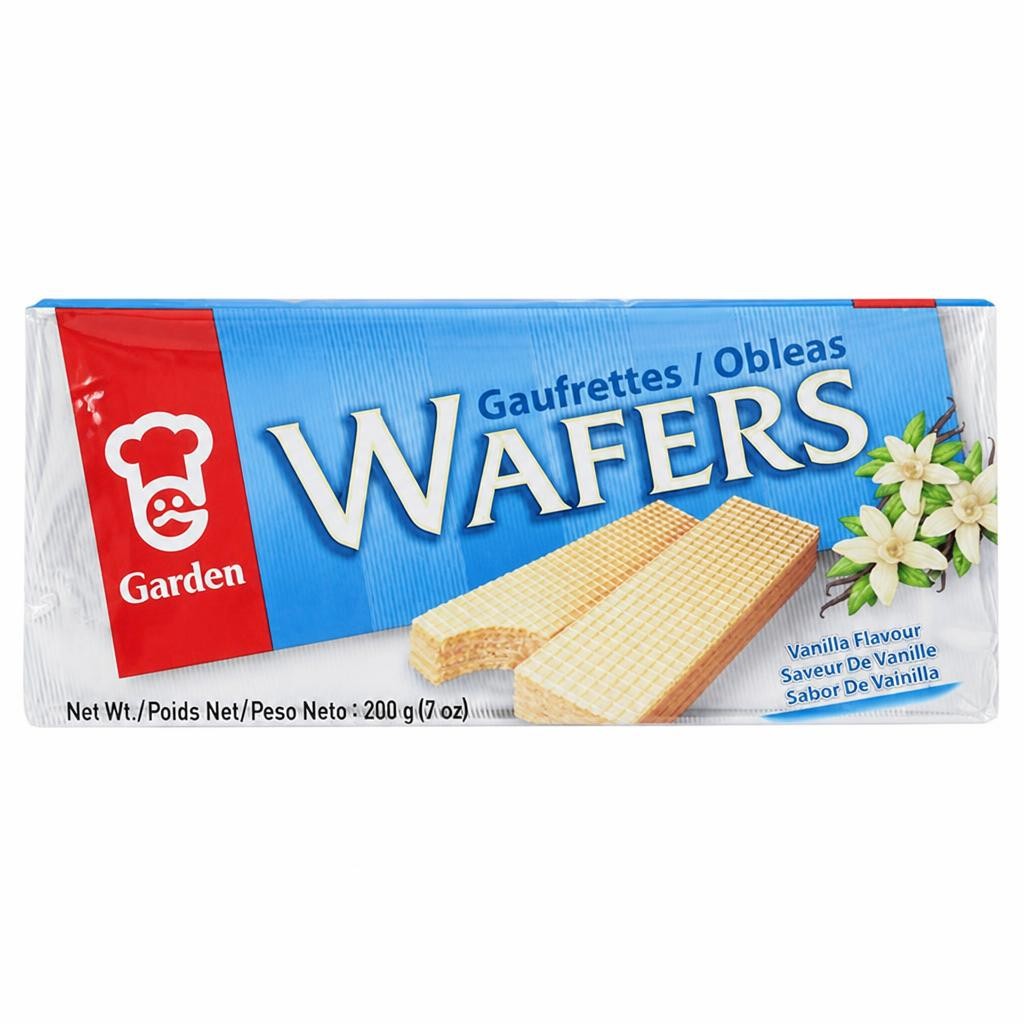 Garden Cream Wafers Vanilla Flavour x4 200g