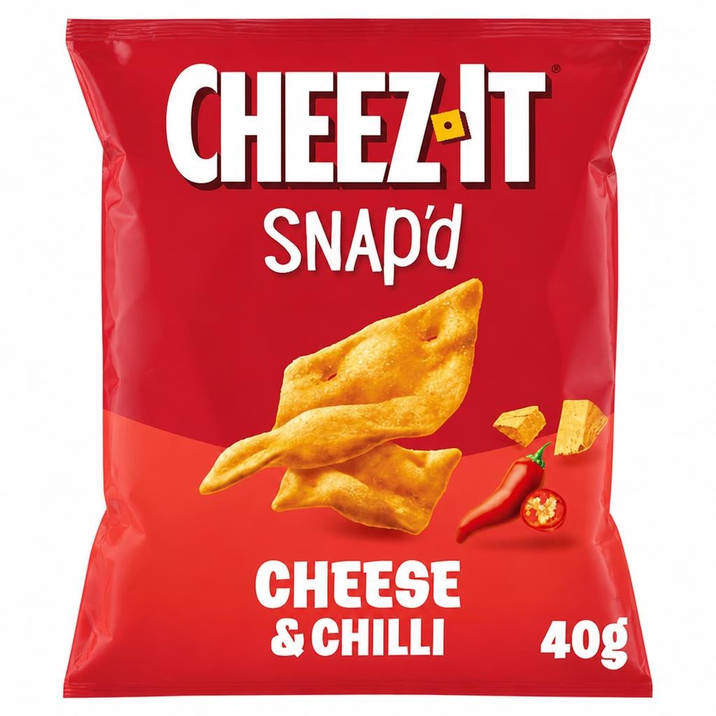 Cheez-It Cheese & Chilli Thin & Crispy Baked Snacks 40g