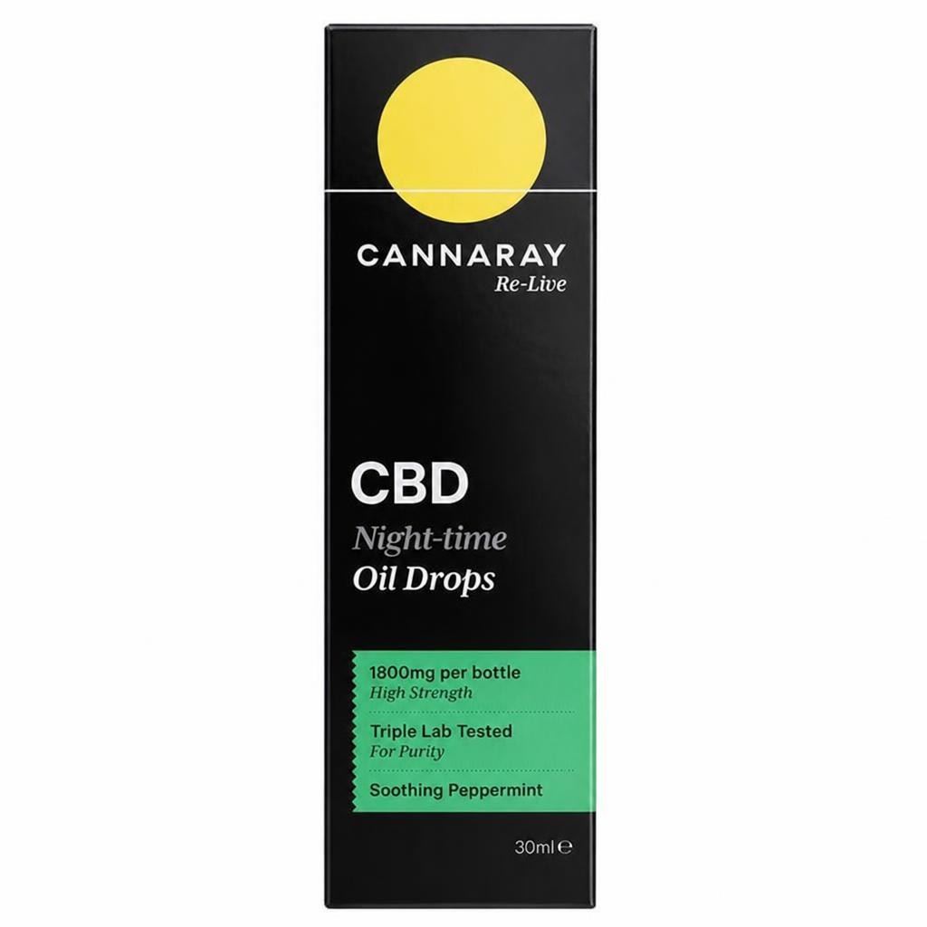 Cannaray Re Live CBD Night Time Oil Drops 30ml