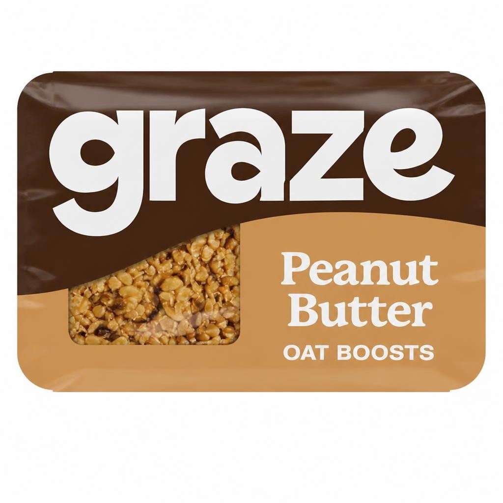 Graze Snack Box Oat Boosts Peanut Butter Protein Flapjack 50g