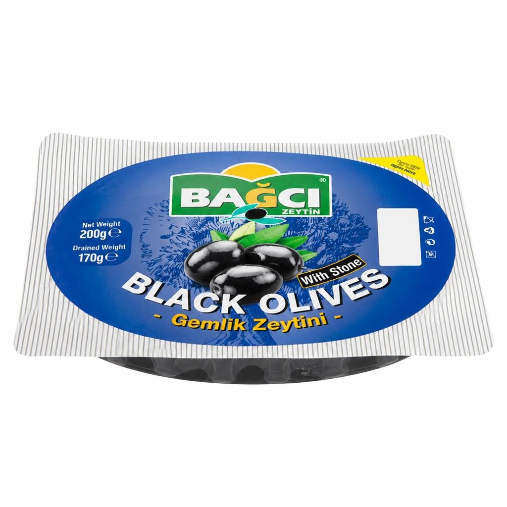 Bagci Black Olives with Stone 200g
